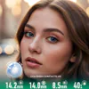 Crystal Blue Shimmer Daily Colored Contacts - 10 Lenses