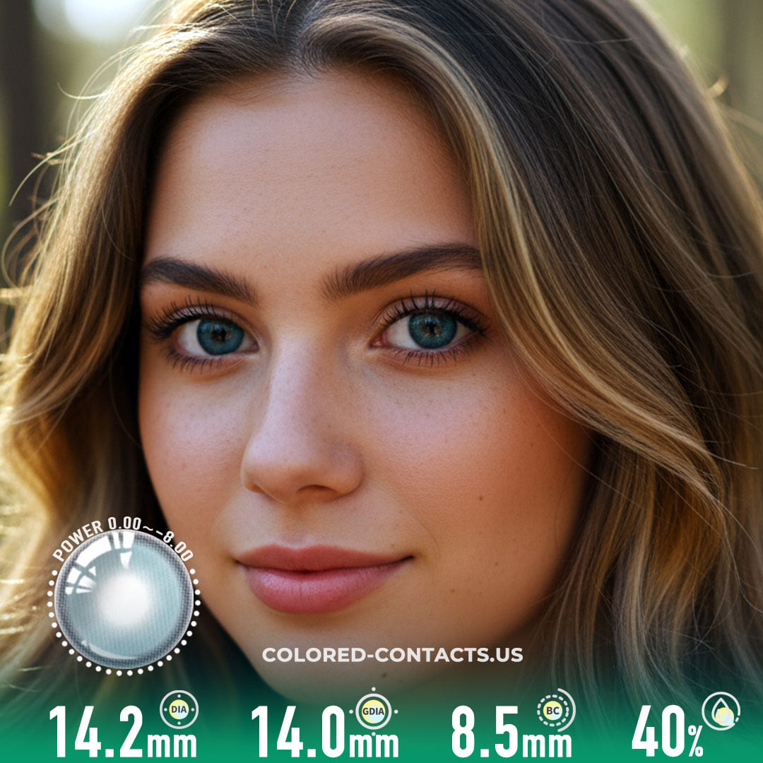 Ocean Mist Blue Daily Colored Contacts - 10 Lenses