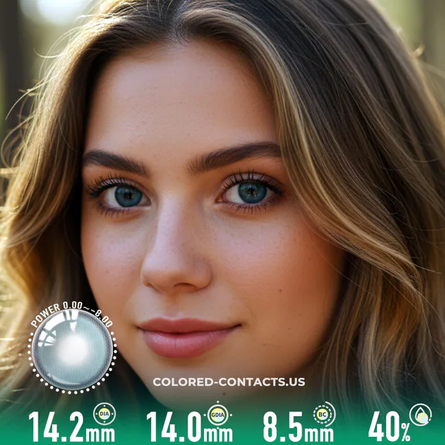 Ocean Mist Blue Daily Colored Contacts - 10 Lenses