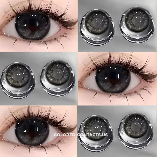 Midnight Frost Black Colored Contacts - Misty Mountain Edition - 10 Lenses
