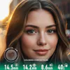 Milky Jewel Gray Contact Lens With Black Rim