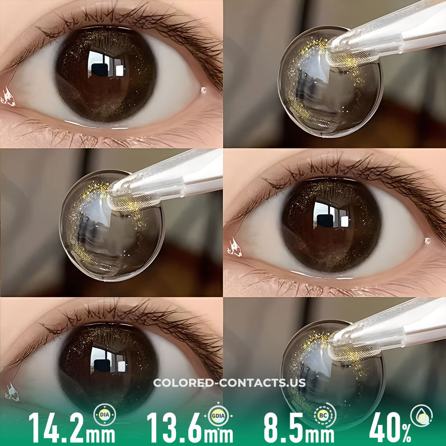 Crystal Grey Sparkle Contact Lenses - Ccus Eyewear · Premium Colored Contacts Crystal Grey Sparkle Contact Lenses