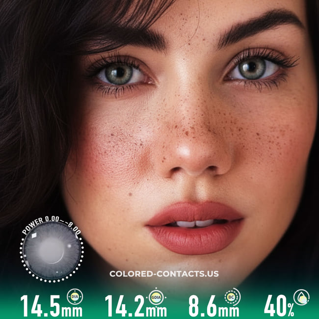 Premium Grey Circle Contact Lenses