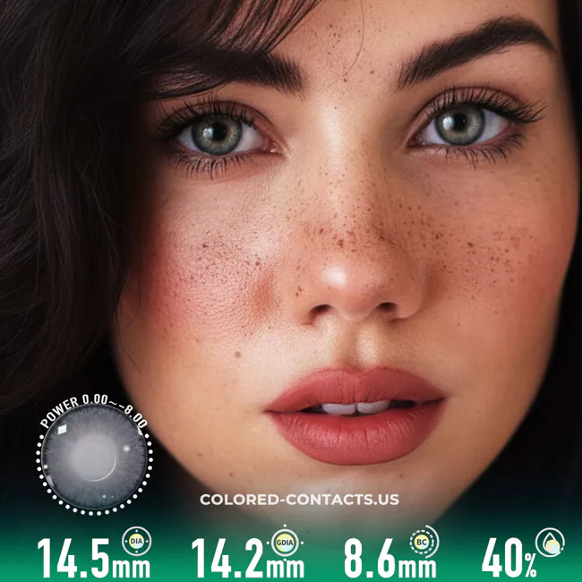 Premium Grey Circle Contact Lenses