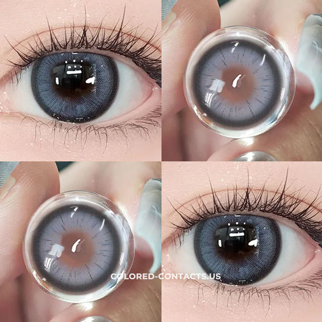 Enchanting Blue-Grey Circle Contact Lenses - Ccus Eyewear · Premium Colored Contacts Enchanting Blue-Grey Circle Contact Lenses