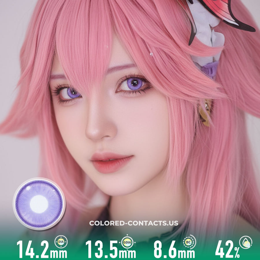 Radiant Ring Purple Colored Contacts