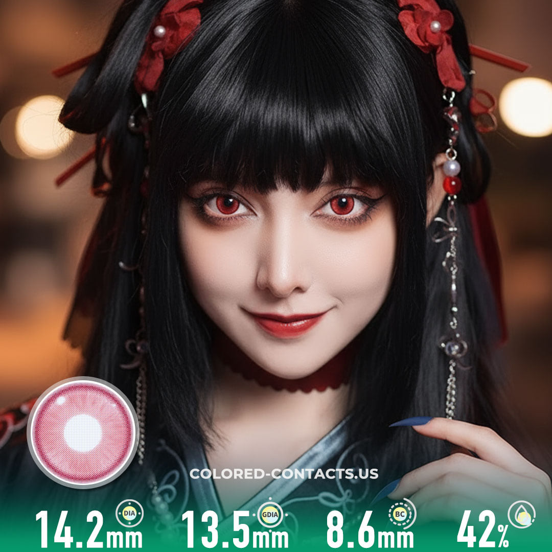 Radiant Ring Red Colored Contacts