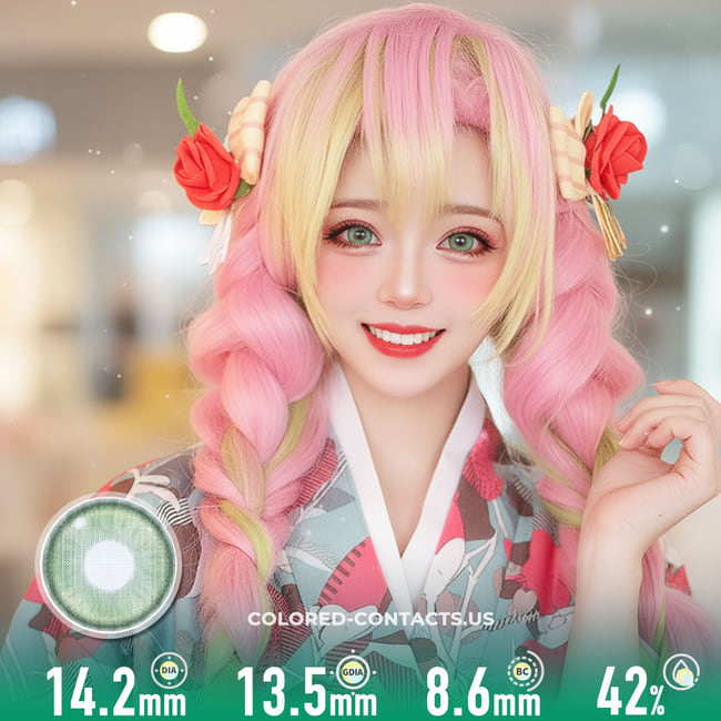 Radiant Ring Green Colored Contacts