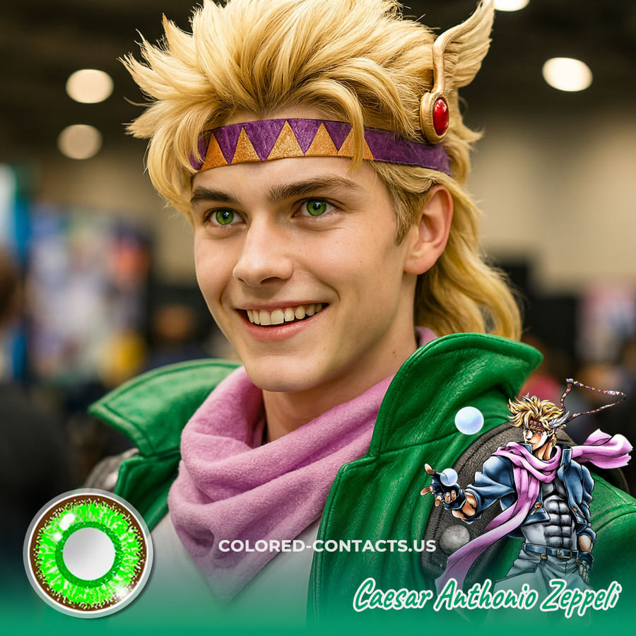 Caesar Anthonio Zeppeli Cosplay Contact Lenses - Ccus Eyewear · Premium Colored Contacts Caesar Anthonio Zeppeli Cosplay Contact Lenses