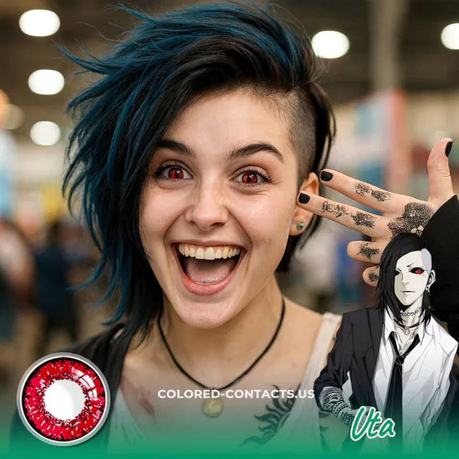 Tokyo Ghoul: Uta Cosplay Red Contact Lenses