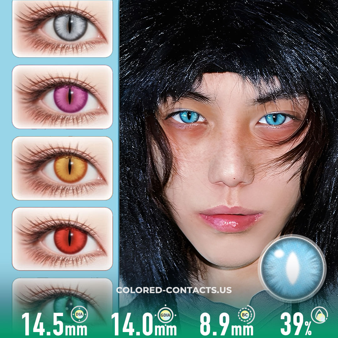 Silver Dragon Storm Contact Lenses