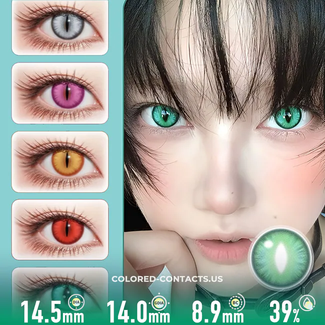 Crazy Lenses - Ccus Eyewear · Premium Colored Contacts Silver Dragon Storm Contact Lenses