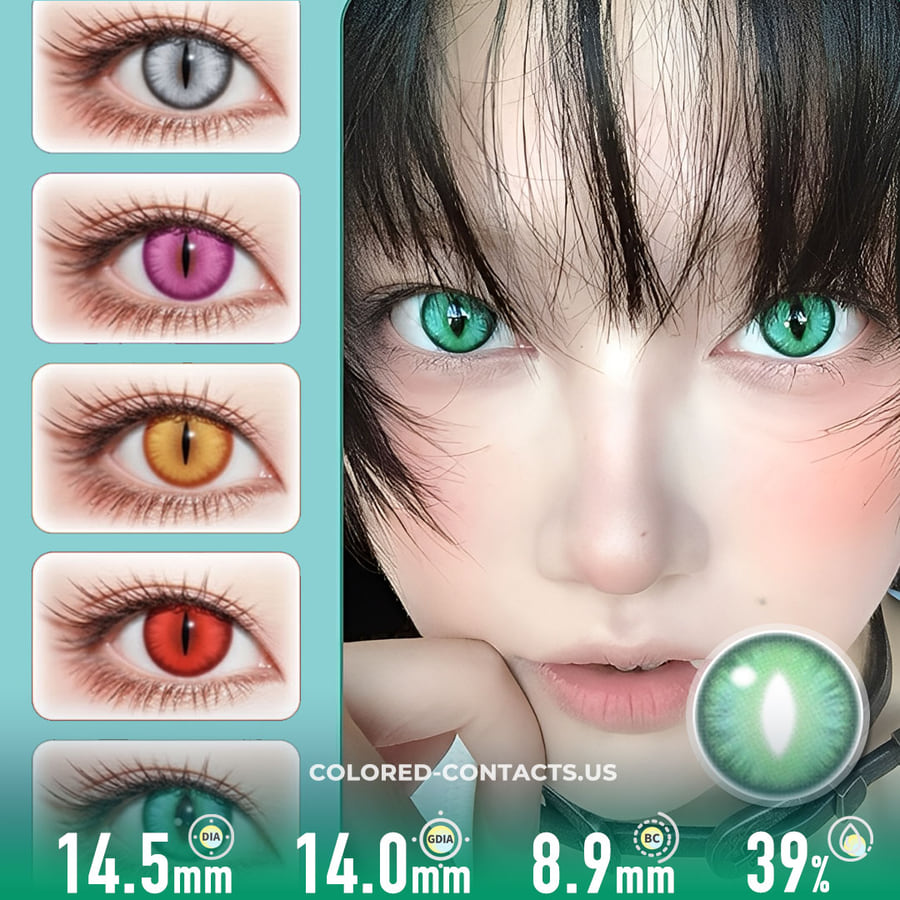 Silver Dragon Storm Contact Lenses