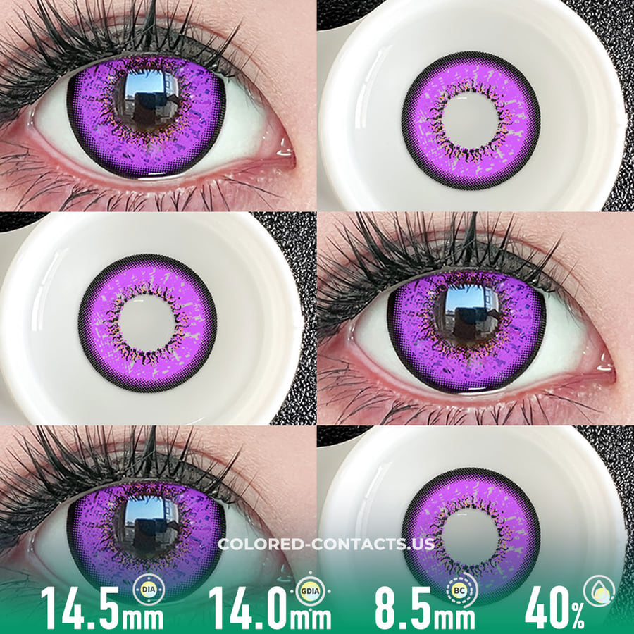 Ai Kotoba Anime Eye Purple Colored Contacts - Ccus Eyewear · Premium Colored Contacts Ai Kotoba Anime Eye Purple Colored Contacts