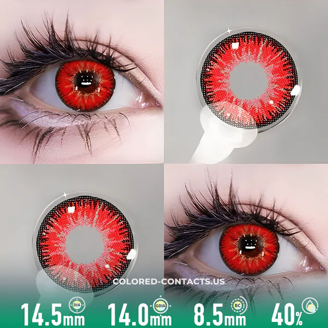 Katakuri Cosplay Contact Lenses - Ccus Eyewear · Premium Colored Contacts Genshin Impact Zhongli Cosplay Contacts - Vega Red Detail