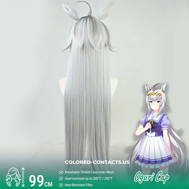 Oguri Cap Cosplay Wig - Ccus Eyewear · Premium Colored Contacts Oguri Cap Cosplay Wig - Oguri Cap Cosplay Wig Rear