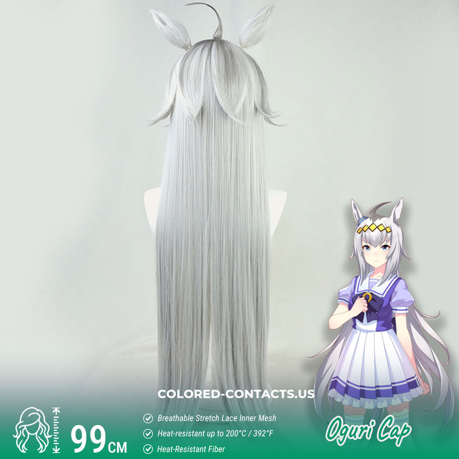 Oguri Cap Cosplay Wig - Ccus Eyewear · Premium Colored Contacts Oguri Cap Cosplay Wig - Oguri Cap Cosplay Wig Rear