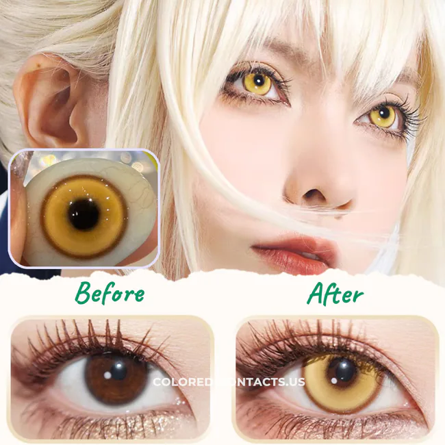 Golden Honey Contact Lenses | 4-Lens Pack - Golden Honey Contact Lenses