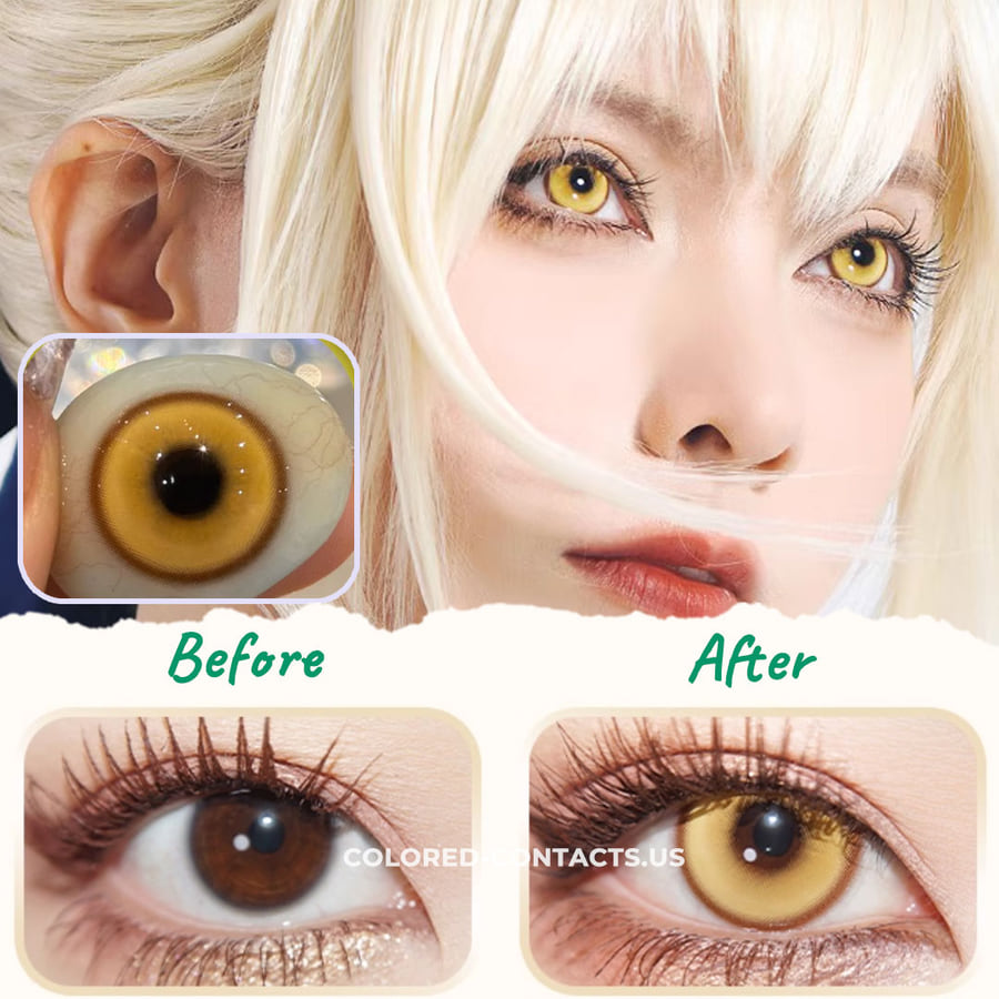 Golden Honey Contact Lenses | 4-Lens Pack - Golden Honey Contact Lenses