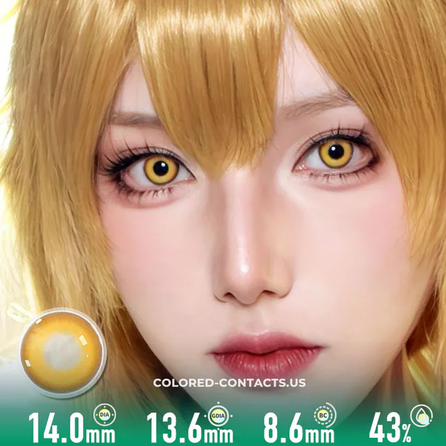 Gold Contacts - Ccus Eyewear · Premium Colored Contacts Golden Sunset Glow Contact Lenses | 4-Lens Pack