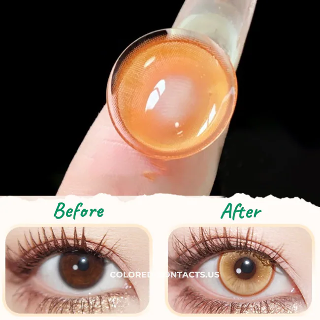 Caramel Dream Contact Lenses | 4-Lens Pack - Ccus Eyewear · Premium Colored Contacts Caramel Dream Contact Lenses | 4-Lens Pack