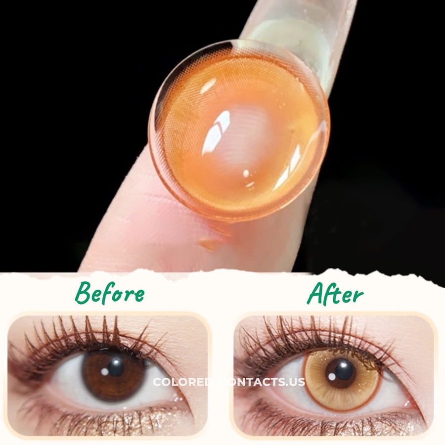 Caramel Dream Contact Lenses | 4-Lens Pack - Ccus Eyewear · Premium Colored Contacts Caramel Dream Contact Lenses | 4-Lens Pack