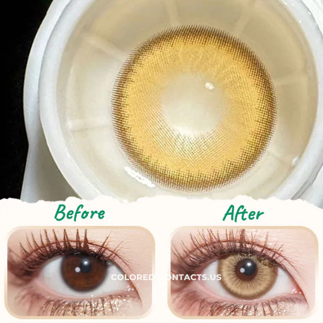 Golden Haze Contact Lenses | 4-Lens Pack - Golden Haze Contact Lenses 2