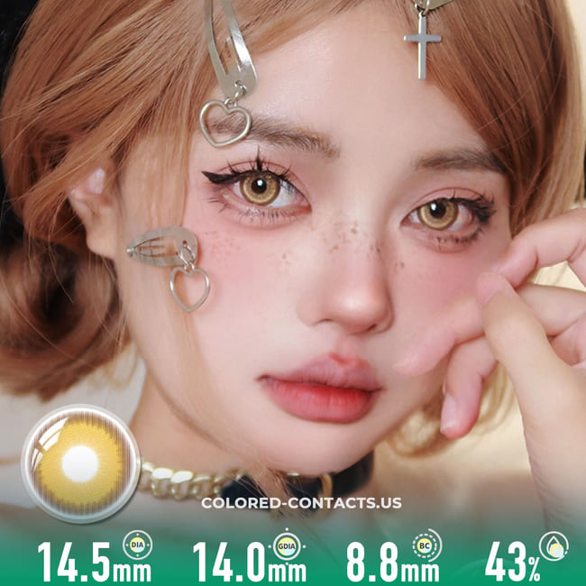 Golden Haze Contact Lenses | 4-Lens Pack - Golden Haze Contact Lenses