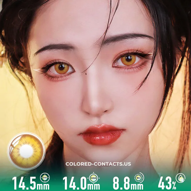 Home - Ccus Eyewear · Premium Colored Contacts Golden Amber Contact Lenses | 4-Lens Pack - Golden Amber Contact Lenses