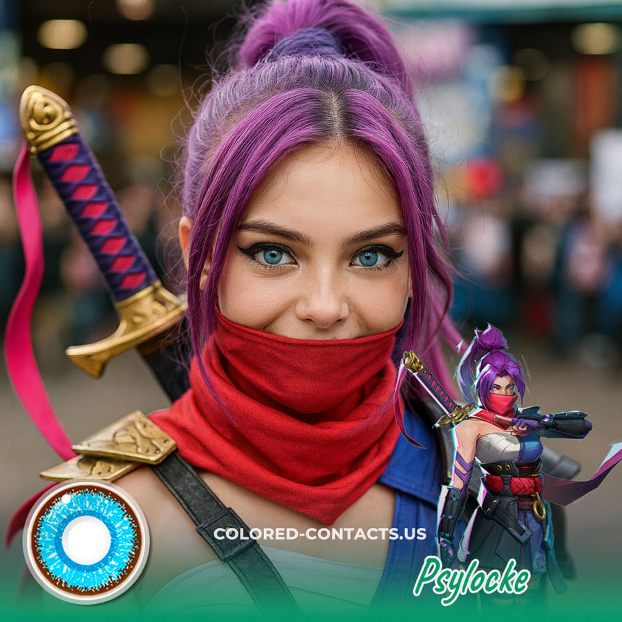 Psylocke Cosplay Contact Lenses - Ccus Eyewear · Premium Colored Contacts Psylocke Cosplay Contact Lenses