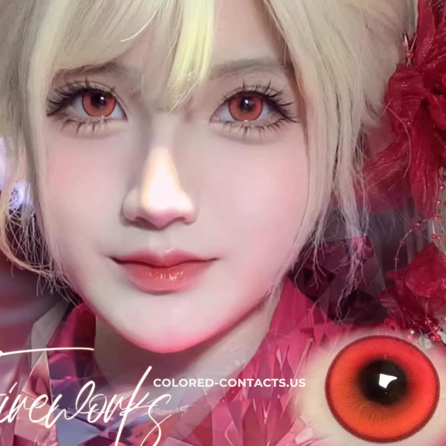 Flame &Amp; Fire Contact Lenses | 10-Piece Set