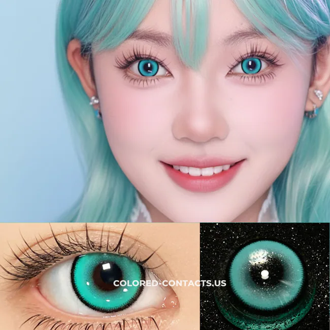 Aqua Mint Contact Lenses | 4-Lens Pack - Aqua Mint Contact Lenses 2