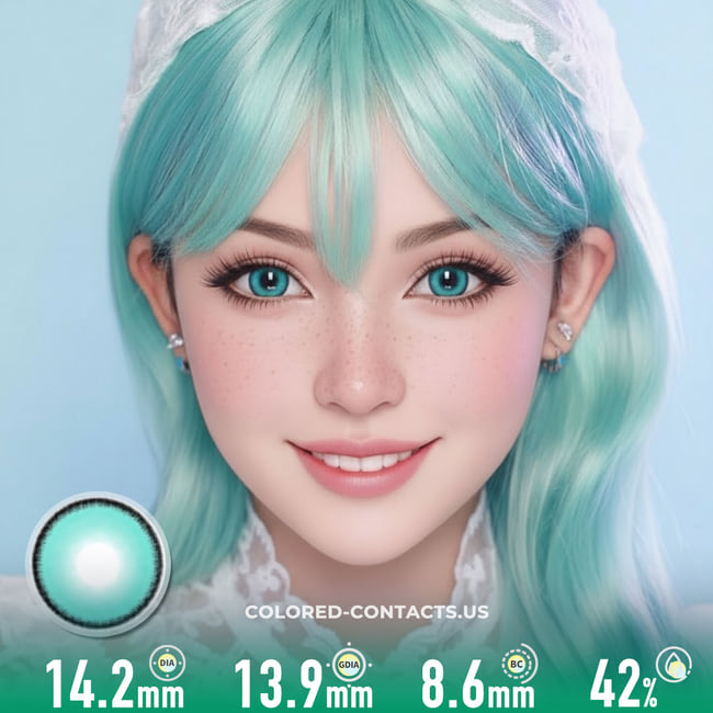 Aqua Mint Contact Lenses | 4-Lens Pack - Aqua Mint Contact Lenses