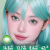 Green Butterfly Emerald Contact Lenses | 4-Lens Pack