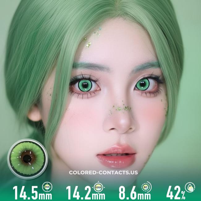 Aurora Meadow Green Contacts | 4-Lens Pack - Aurora Meadow Green Contacts