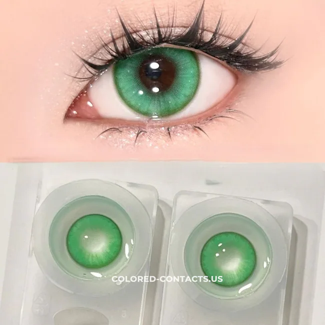 Emerald Radiance Green Contacts | 4-Lens Pack - Ccus Eyewear · Premium Colored Contacts Emerald Radiance Green Contacts | 4-Lens Pack