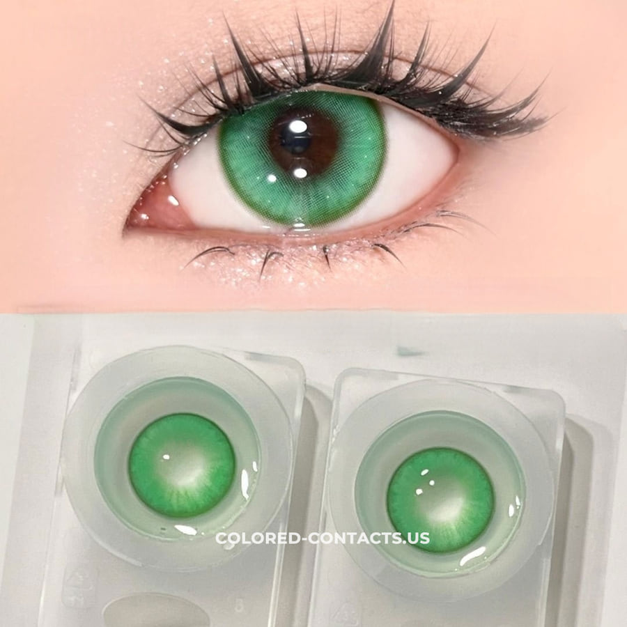 Emerald Radiance Green Contacts | 4-Lens Pack - Ccus Eyewear · Premium Colored Contacts Emerald Radiance Green Contacts | 4-Lens Pack
