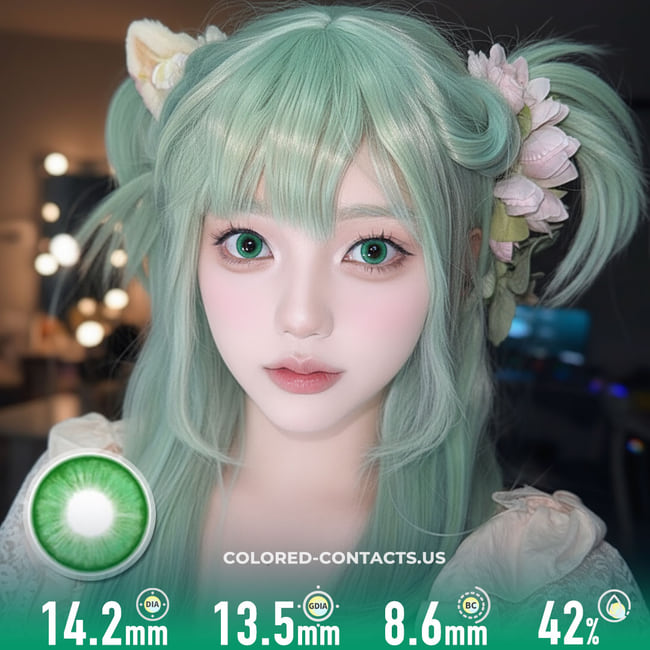 Emerald Radiance Green Contacts | 4-Lens Pack