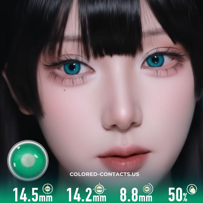 Jade Plum Green Contacts | 4-Lens Pack - Jade Plum Green Contacts