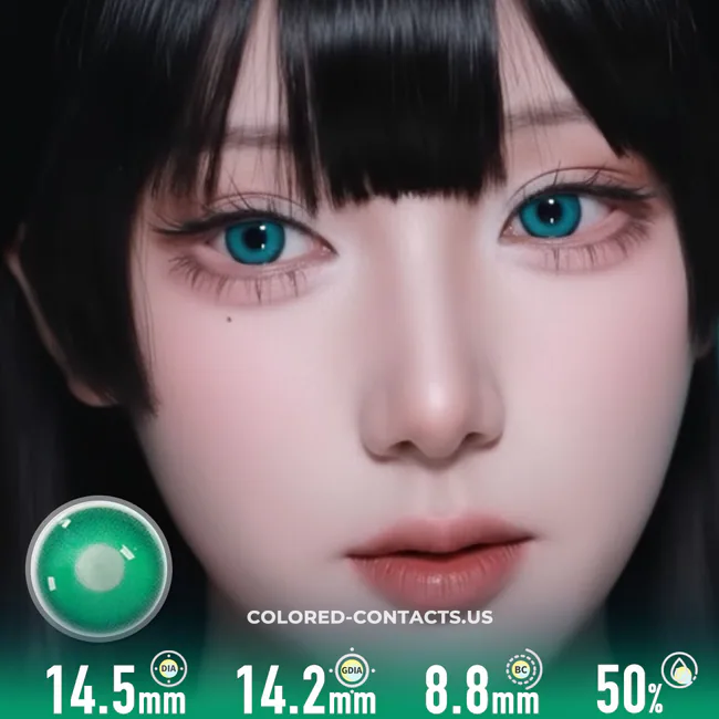 Jade Plum Green Contacts | 4-Lens Pack - Jade Plum Green Contacts