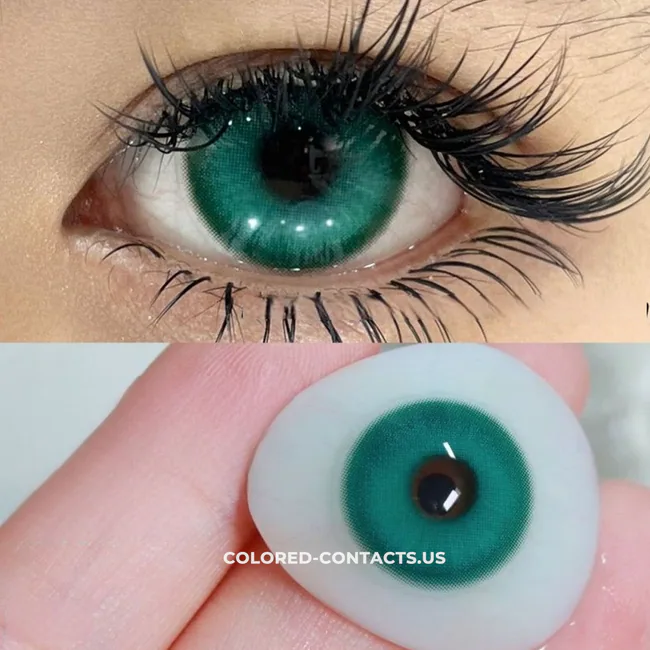Jade Plum Green Contacts | 4-Lens Pack - Jade Plum Green Contacts 2