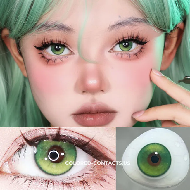 Mystic Wind Spirit Green Colored Contacts | 4-Lens Pack