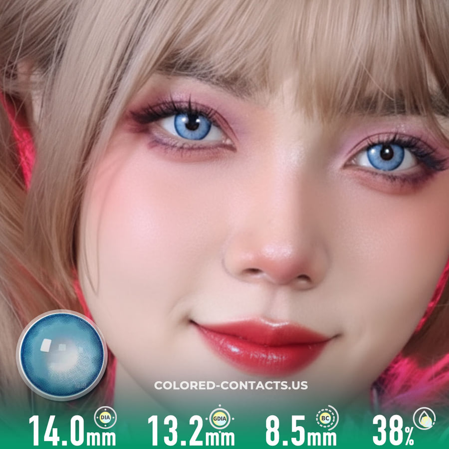 Bluebells Blue Colored Contacts