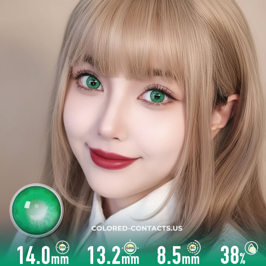 Hideyoshi Kinoshita Cosplay Contact Lenses - Ccus Eyewear · Premium Colored Contacts Bluebells Green Colored Contacts