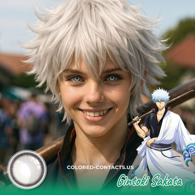 New Cosplay &Amp; Halloween Contacts - Ccus Eyewear · Premium Colored Contacts Gintoki Sakata Cosplay Contact Lenses