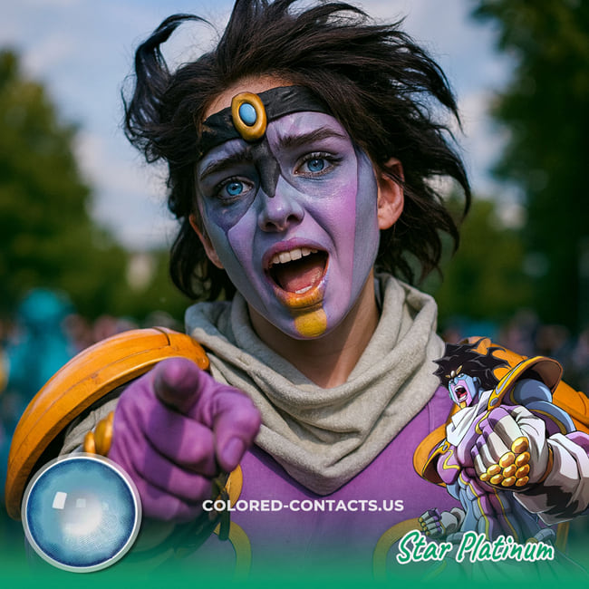 New Cosplay &Amp; Halloween Contacts - Ccus Eyewear · Premium Colored Contacts Star Platinum Cosplay Contact Lenses