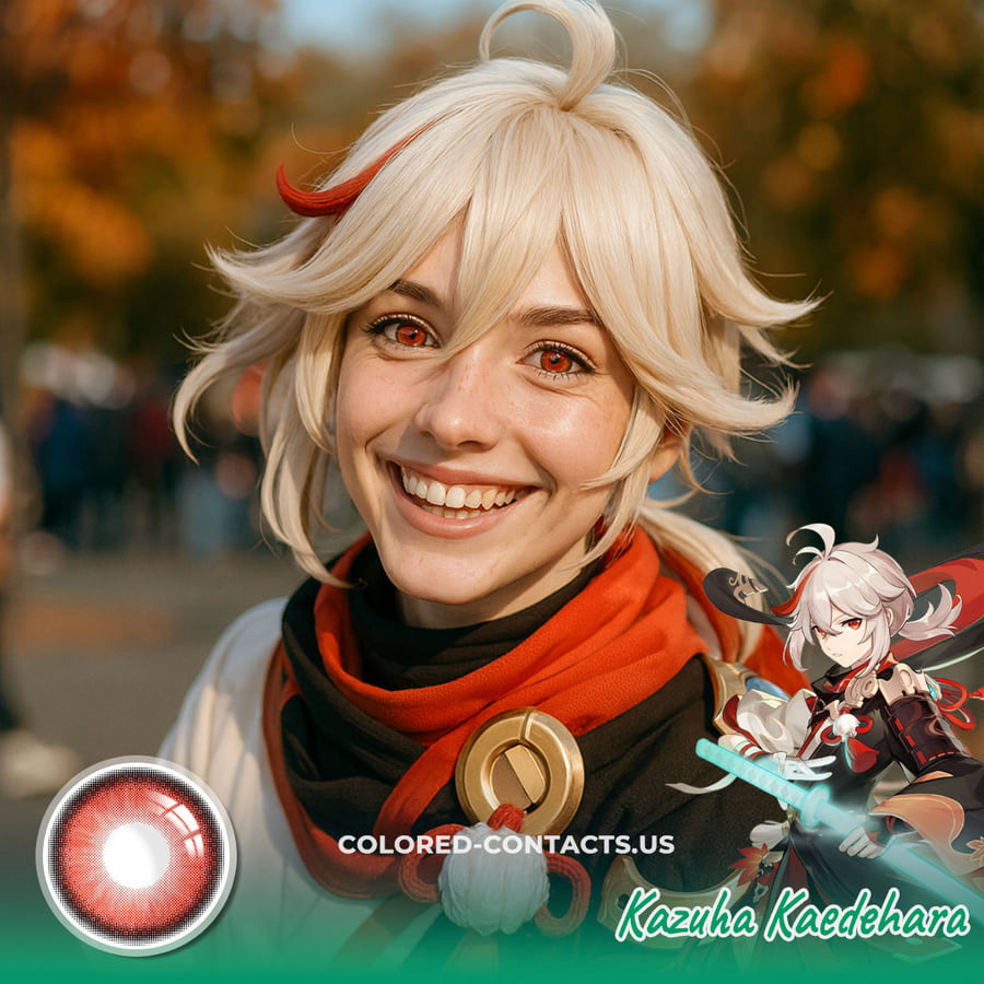 Kazuha Kaedehara Cosplay Contact Lenses