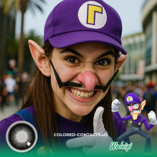 Waluigi Cosplay Contact Lenses