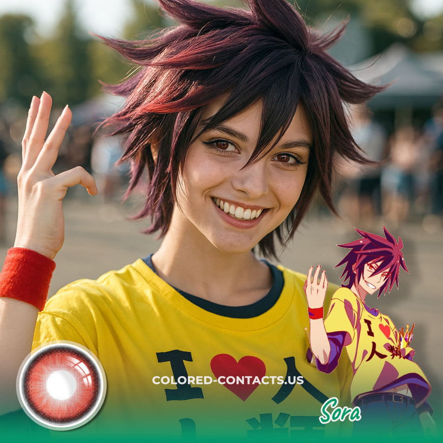 No Game No Life Sora Cosplay Contact Lenses New - Ccus Eyewear · Premium Colored Contacts No Game No Life Sora Cosplay Contact Lenses New