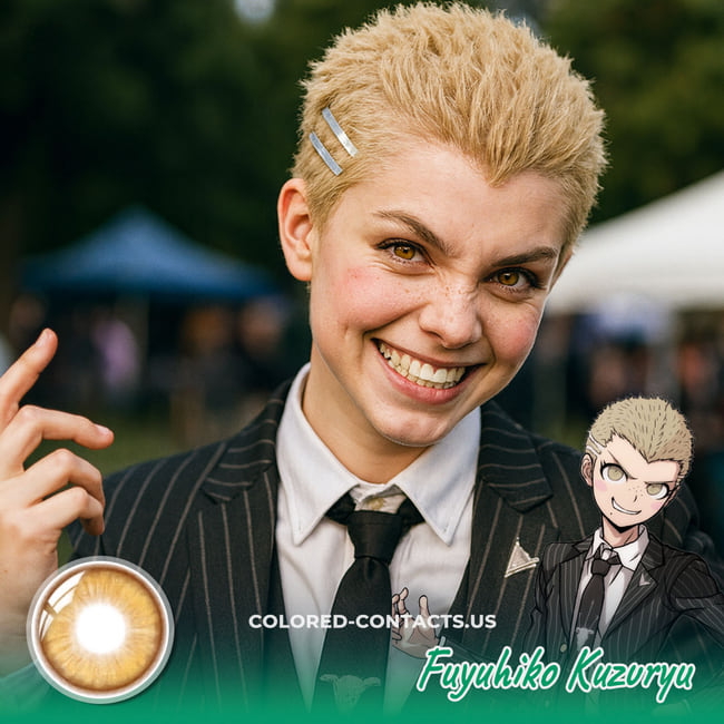 Fuyuhiko Kuzuryu Cosplay Contact Lenses | 4-Piece Set